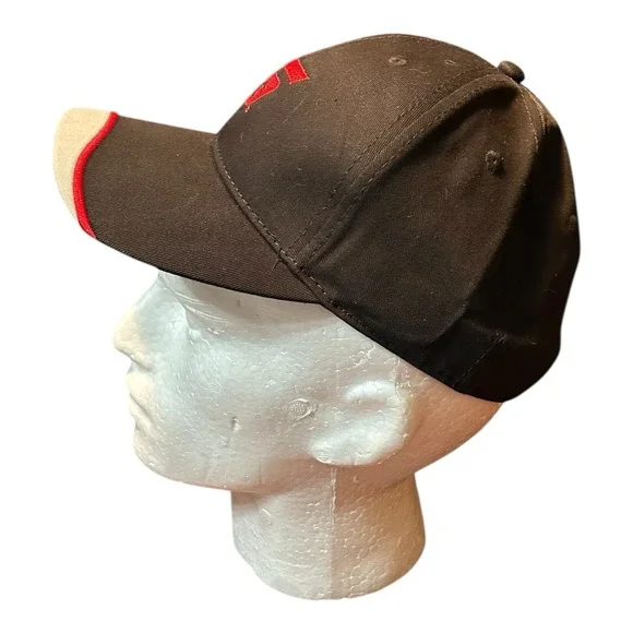 New Snap-On Tools Red Black Logo K-Products Adjustable Hook & Loop Hat Cap - Picture 2 of 6